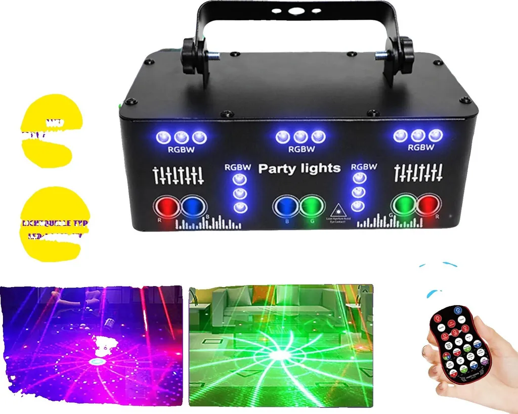 Éclairage de scène 10W pour concert et spectacle avec effet UV intégré