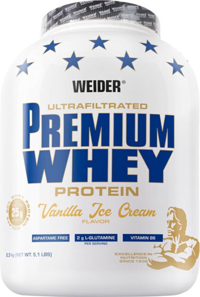 Weider Premium Whey Protein 2300 g di gelato alla vaniglia Immagine del prodotto 