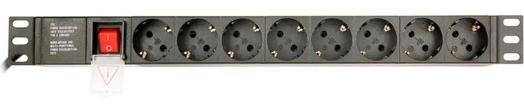 gembird Steckerleiste 8 Schuko-Steckdosen,10 A, C14, 3 m