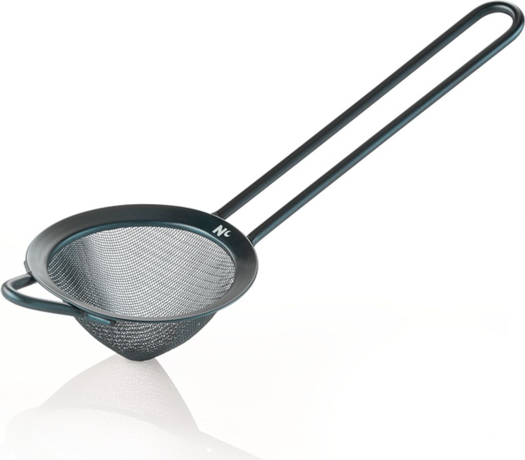 Feinmaschiges Sieb NOCTURN, Ø 9 cm, 25,5 cm, blau matt