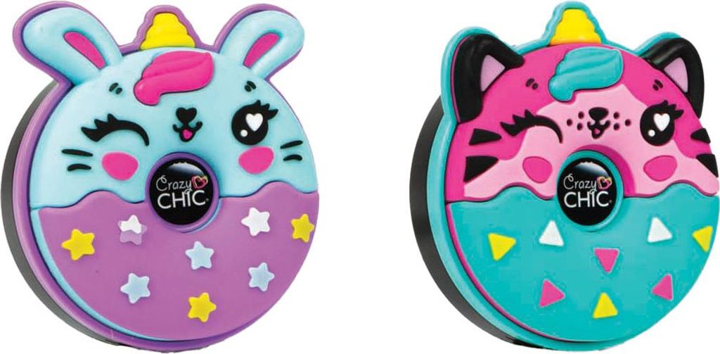 Clementoni Crazy Chic Lidschatten Tiere Donut Lila Blau