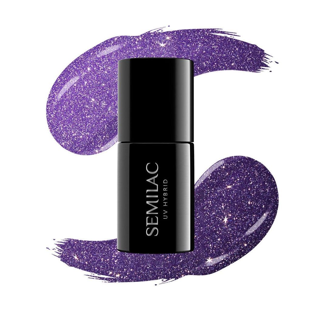 Semilac 329 Brave Violet UV Gel Polish - Long Lasting and Easy to Apply