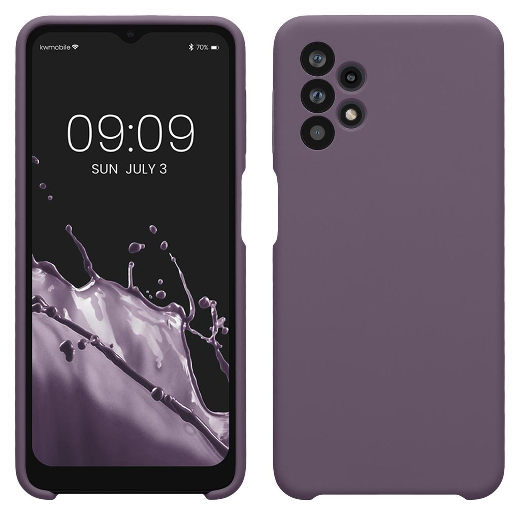 kwmobile Handyhülle für Samsung Galaxy A32 5G Hülle - Case Silikon - Kabelloses Laden - Schutzhülle Cover in Helle Iris