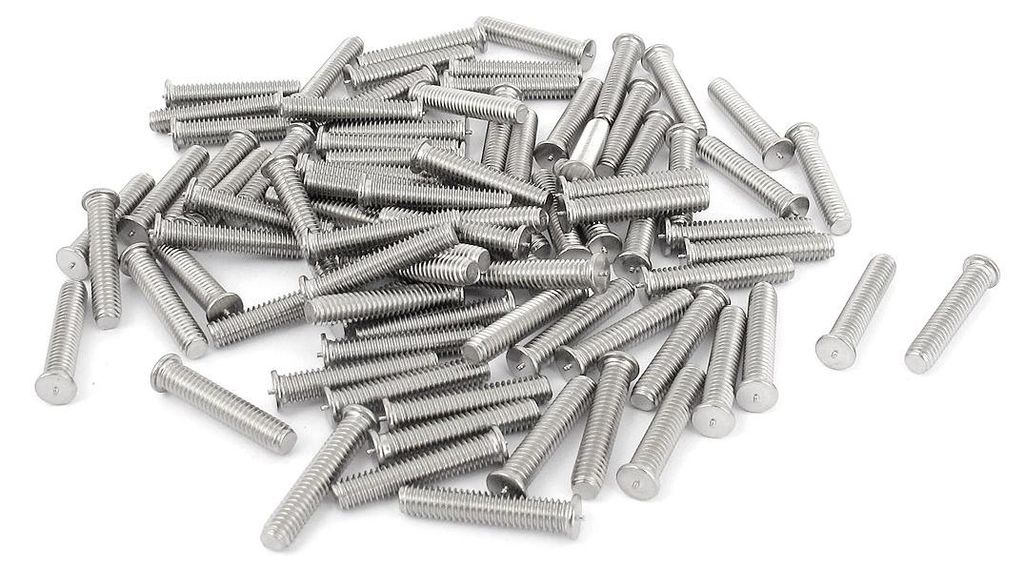 100pcs M4x20mm 304 Edelstahl Schwei?bolzen Maschinen Schraube mit L?ten de