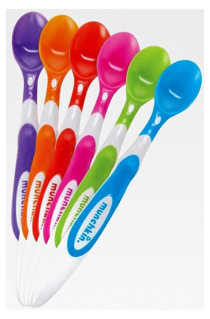 Babylöffel mit weichen Spitzen, 6er-Pack