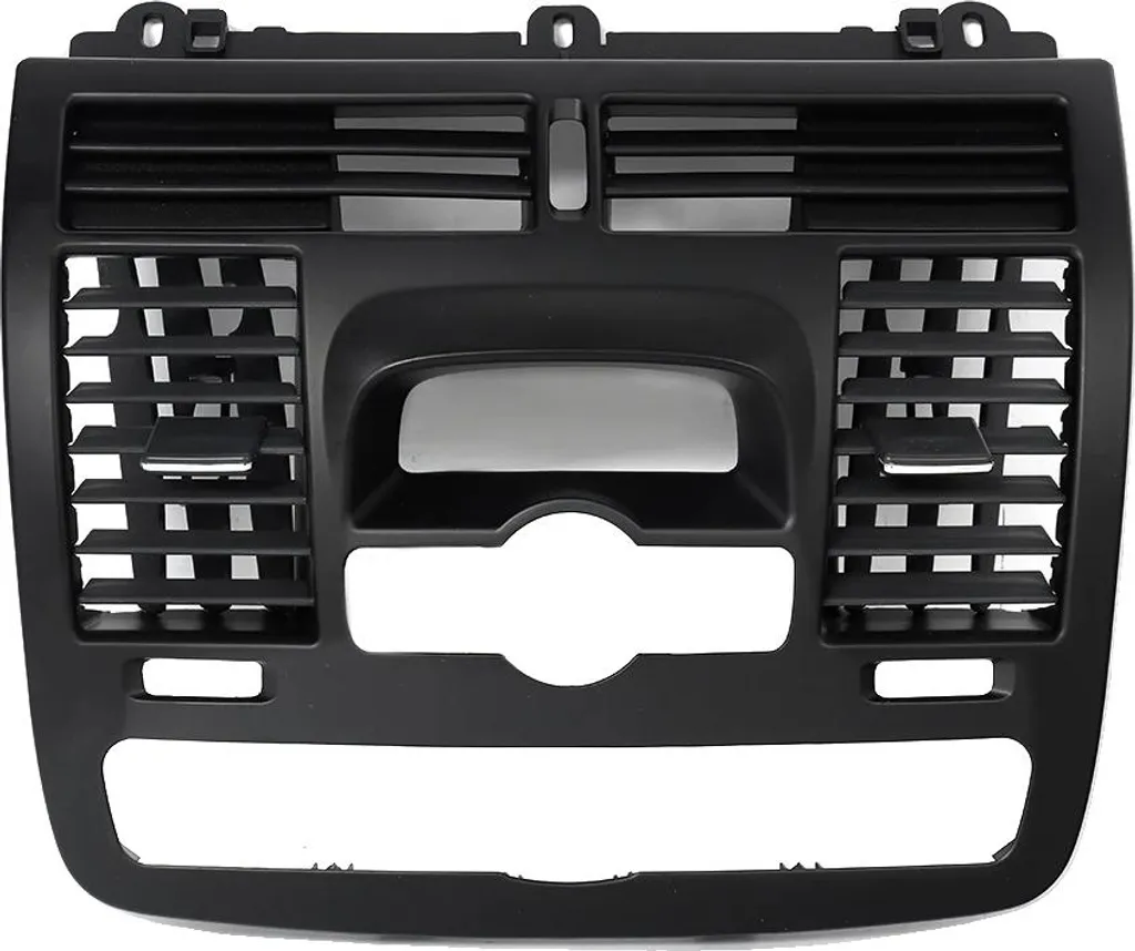 Grille d'aération tableau de bord en ABS noir résistant pour voiture