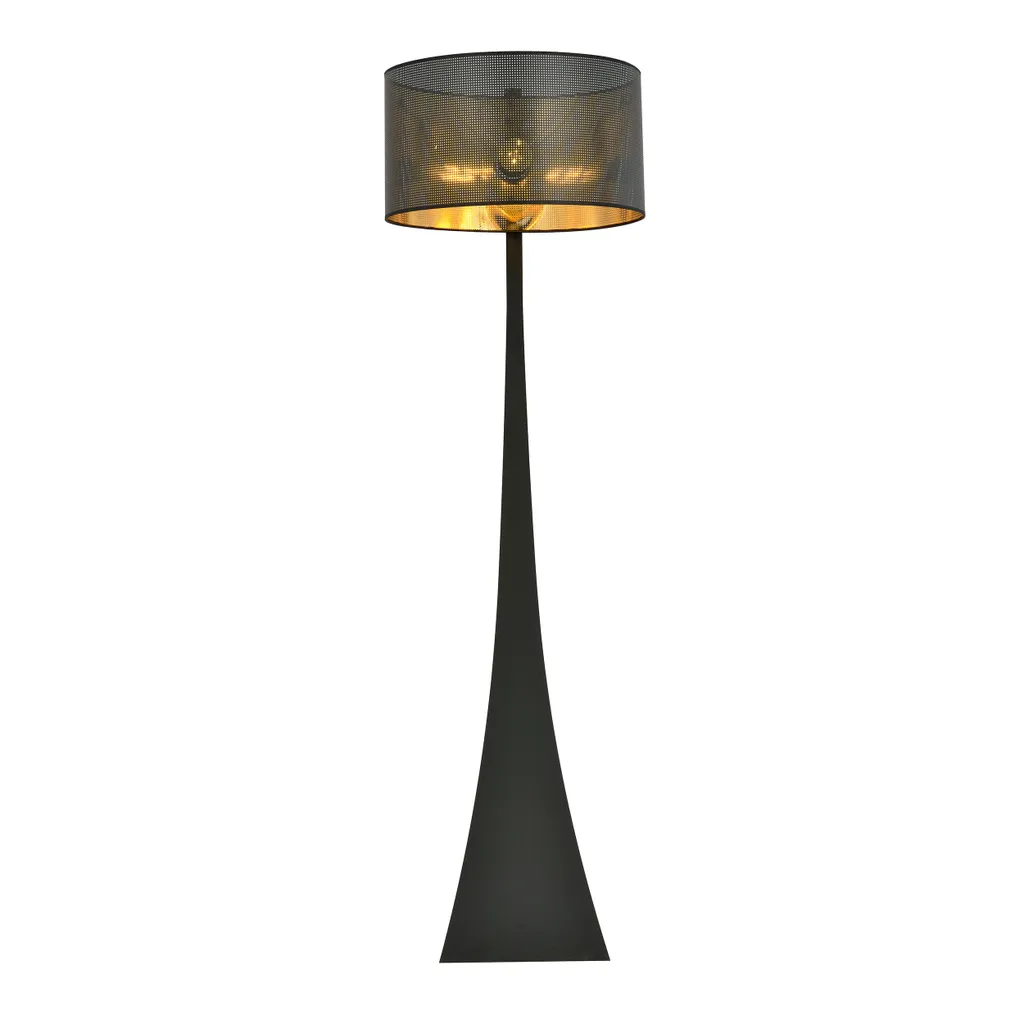 Lampadaire de Salon Moderne ESTRELLA Noir et Or Emibig E27 1156/LP1