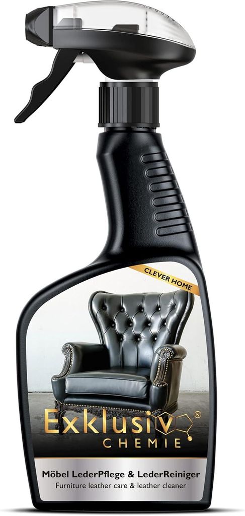 Exklusiv Chemie Echtleder Pflege & Lederreiniger | Lederpflege | Möbelpflege | Lederpflegemittel | Lederpolitur | Für Ledermöbel, Ledercouch und...