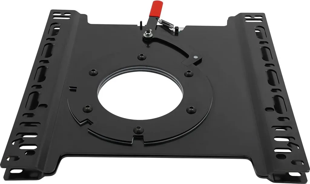 Console Pivotante à 360° pour Siège Passager en Acier Noir Robuste