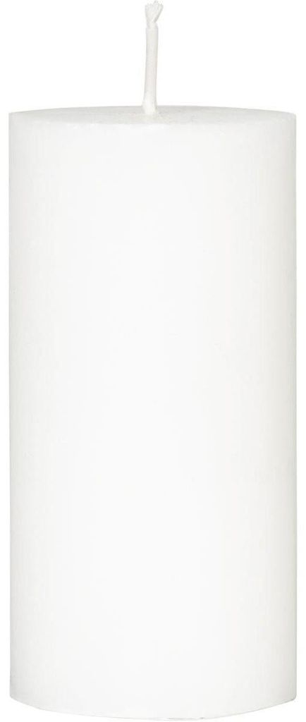 12x Stumpenkerzen, 100% Stearin 100 x 50 mm weiß