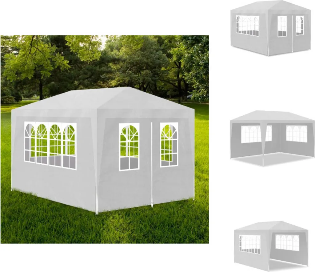 vidaXL Tenda da Giardino 3x4m Bianca - Il Tuo Nuovo Spazio per le Feste
