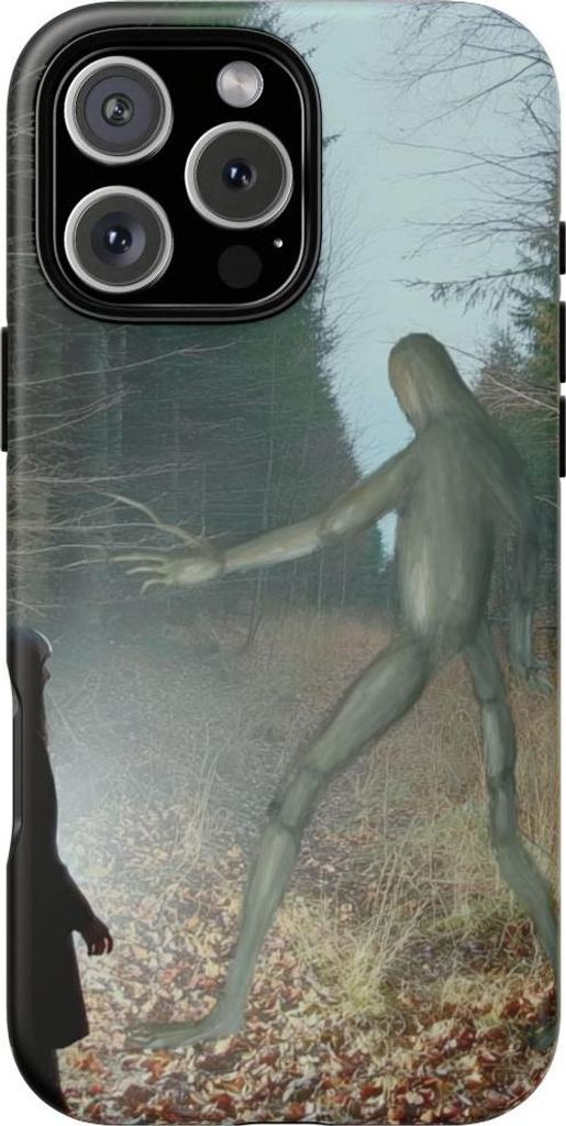 Geheimnisvolle Begegnung im dunklen Wald – Hülle Kompatibel mit iPhone 16 Pro Max