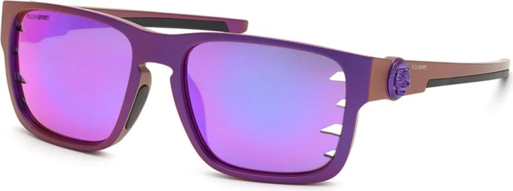 Philipp Plein SSP004 577UVV Occhiali da Sole - Edizione Purple Square