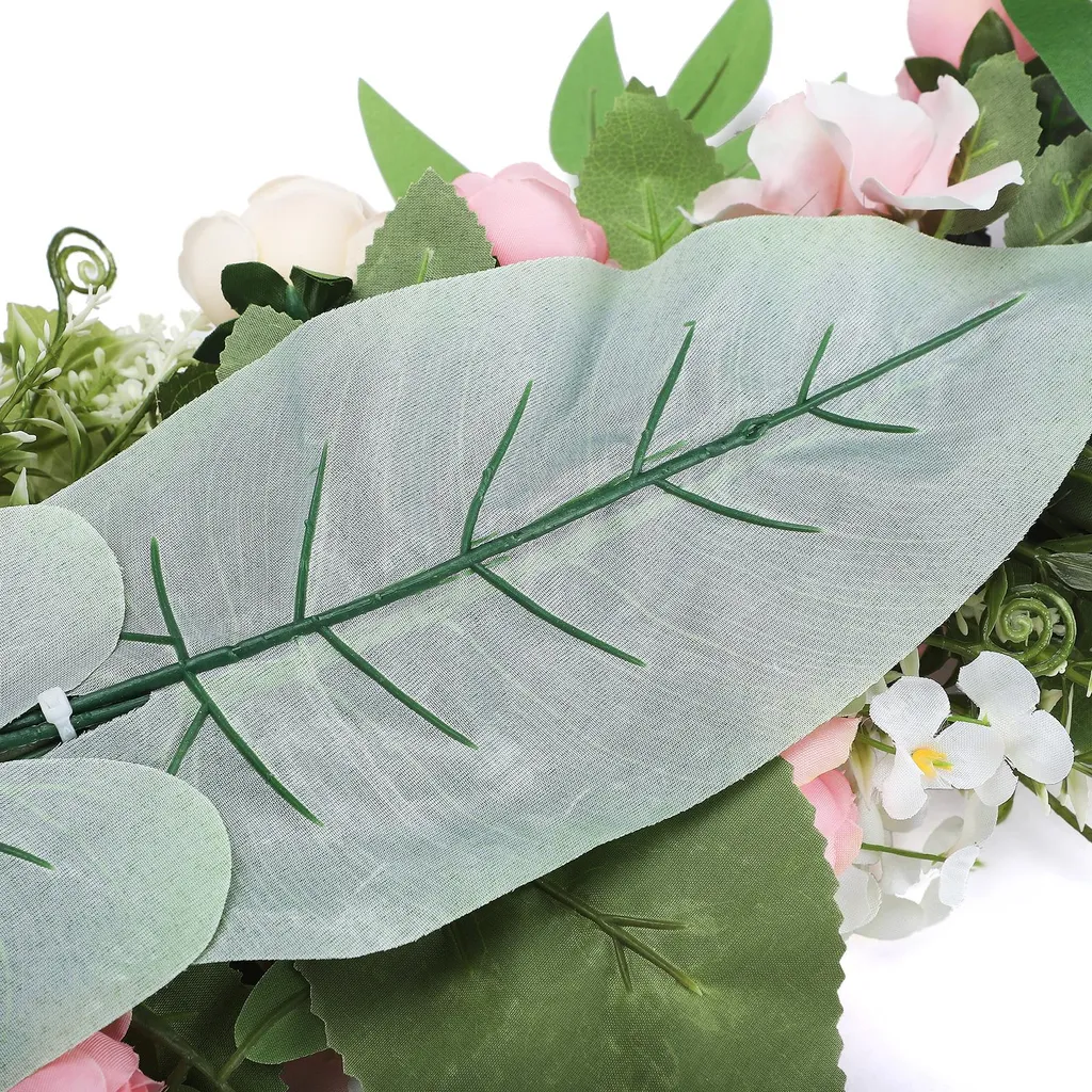 Rose artificielle 65cm pour dossier de chaise mariage en soie rose