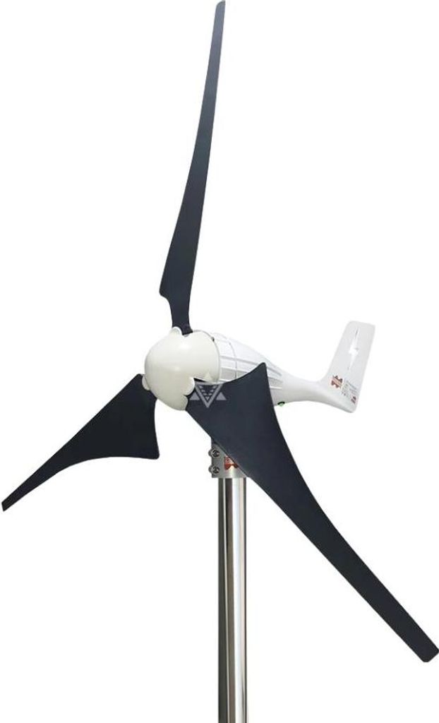 Windturbinengenerator, flexible Blattkonfiguration, hocheffizientes Design, Schwarz 35Klingen, 600W, 12V