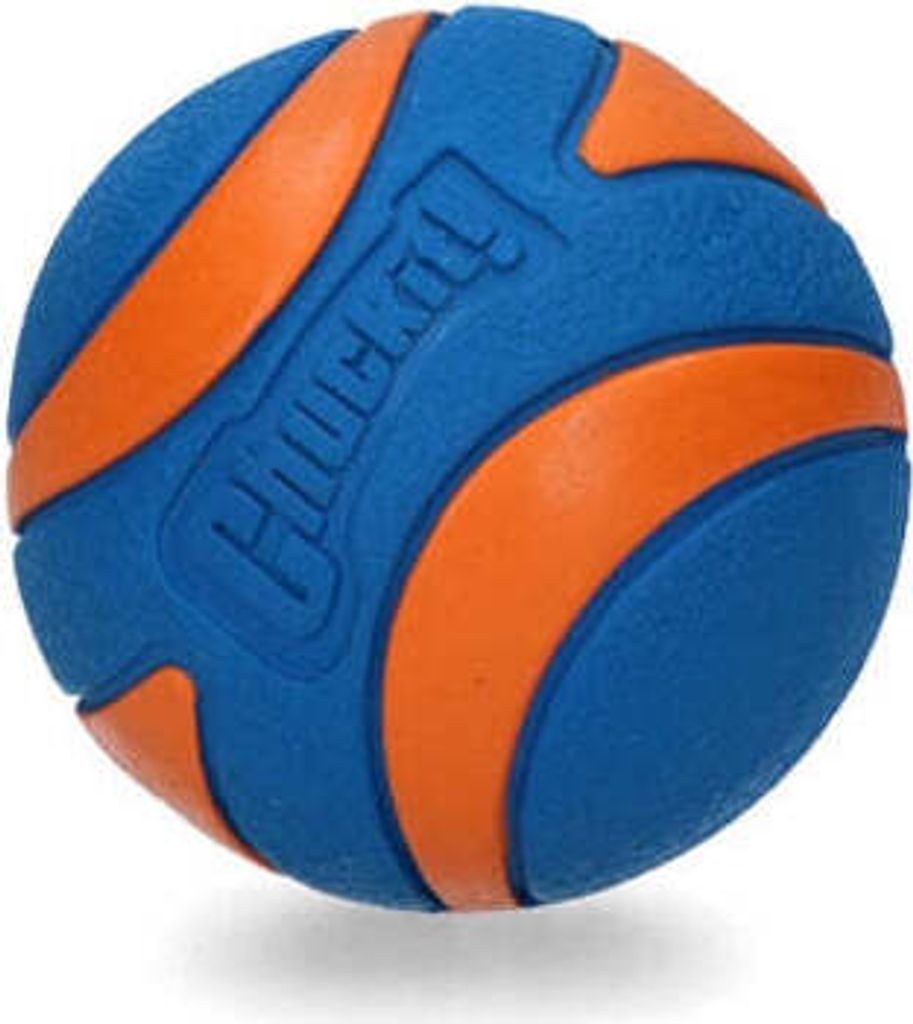 hüpfball Ultra Squeaker 6 cm Gummi blau 2 Stück
