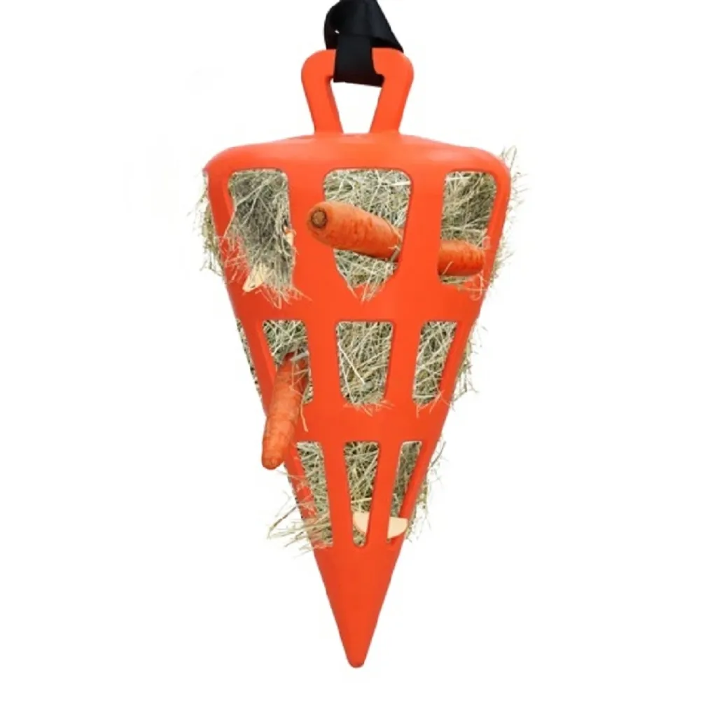Carota Verde Hay Slowfeeder Fun and Flex 22cm - Arricchimento Equino