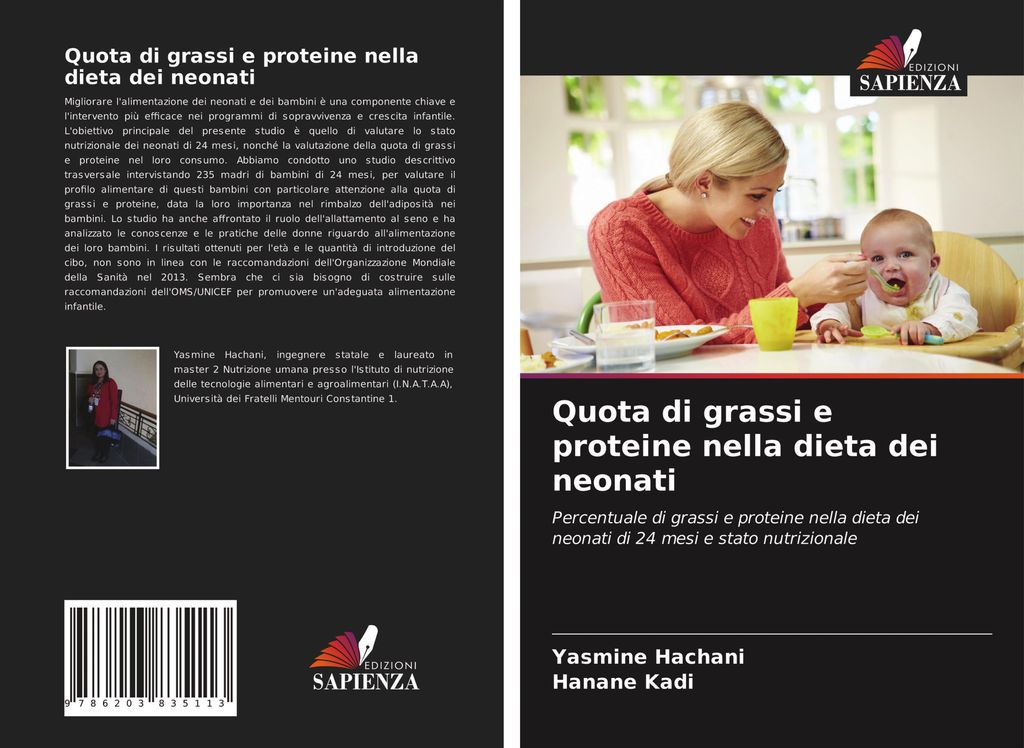 Quota di grassi e proteine nella dieta dei neonati