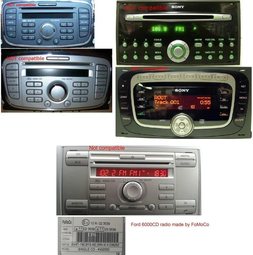 Kit Mains Libres Bluetooth Ford 4500 4000N Streaming Audio AUX 12V - 2