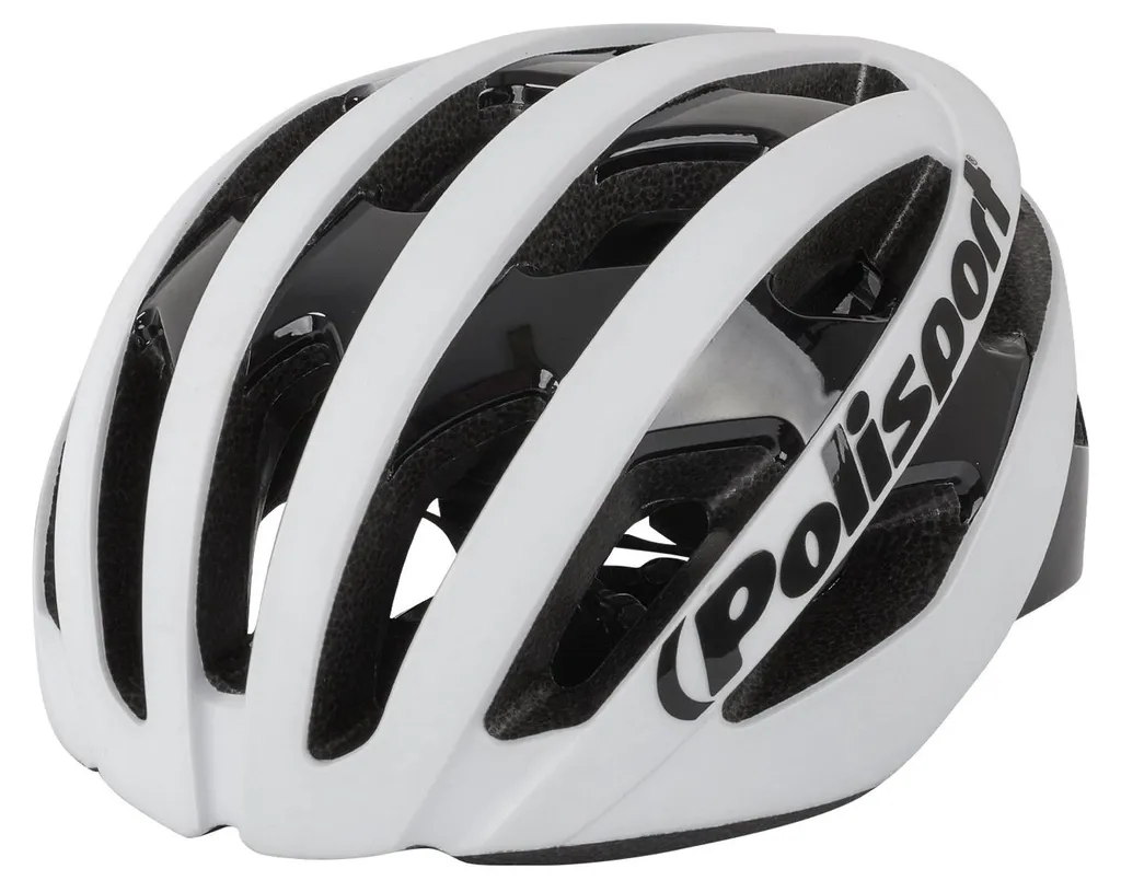 Casque vélo Polisport Light Pro M 52-58 cm Blanc Noir - Sécurité Route