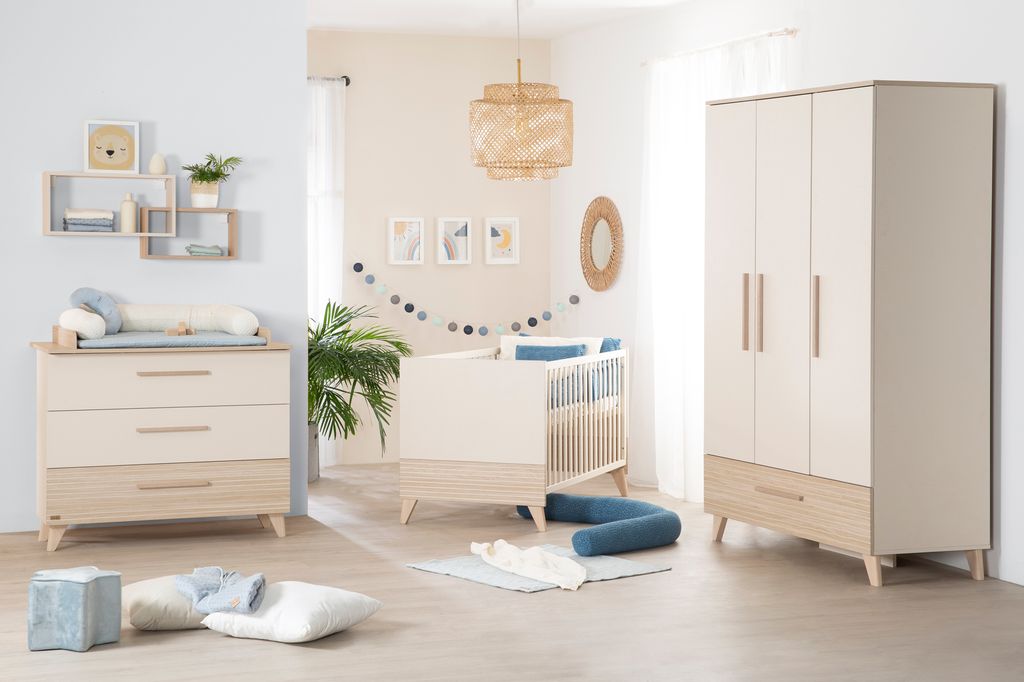 roba Kinderzimmer Set 3-teilig Sidney - Kinderbett 70 x 140 Produktbild 
