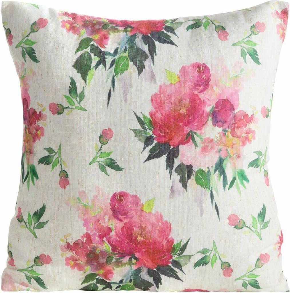 EUROFIRANY | Kissenhüllen - WIOSNA66 - 45x45 cm - Blumenmuster - Frühlingshaft und Elegant