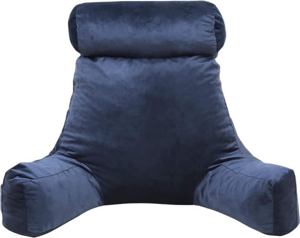 Lesekissen Samt BANANAIR 65 x 80 cm, Mitternachtsblau