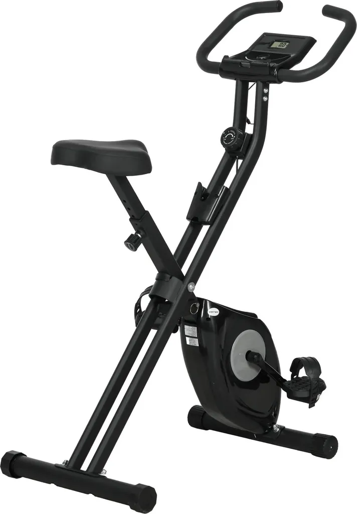 Vélo d'appartement 8 niveaux de résistance avec siège réglable et LCD