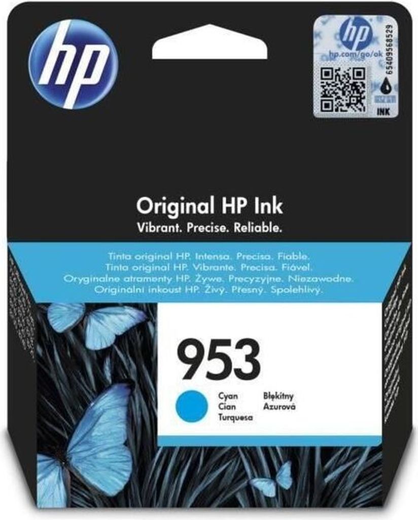 Tintenpatrone, HP 953 Cyan Original (F6U12AE), für OfficeJet Pro 8710, 8715, 8720
