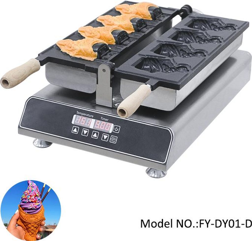 GL-DY01-D Gofrownica Taiyaki rybka waffle fish Zdjęcie produktu 