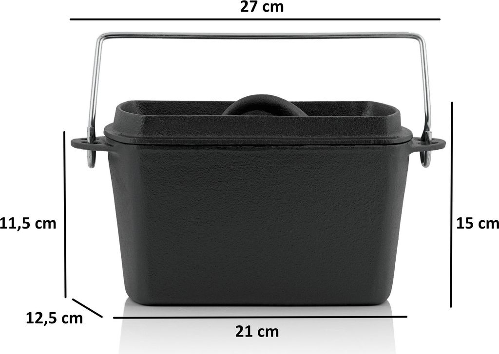 BBQ-Toro Gusseisen Backtopf | 2 Liter | BBQ Dutch Oven Produktbild 2