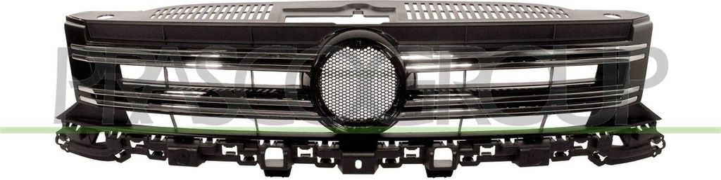 PRASCO VG8092001 Kühlergrill Frontgrill für VW TIGUAN (5N) Chrom/Schwarz