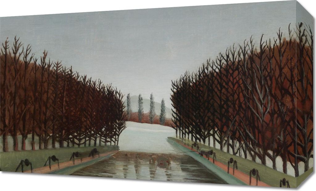 Bild 50x30cm Le Canal, Rousseau Vintage für das Wohnzimmer