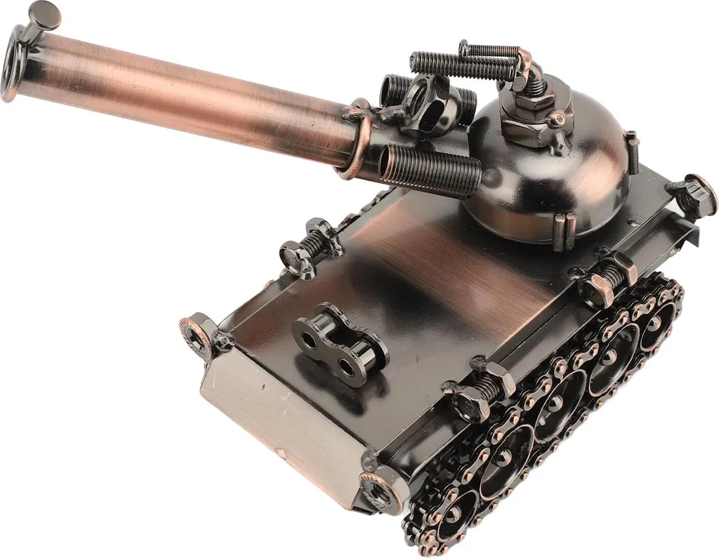 Idée Cadeau Homme : Char Militaire en Métal - Déco de Bureau Originale