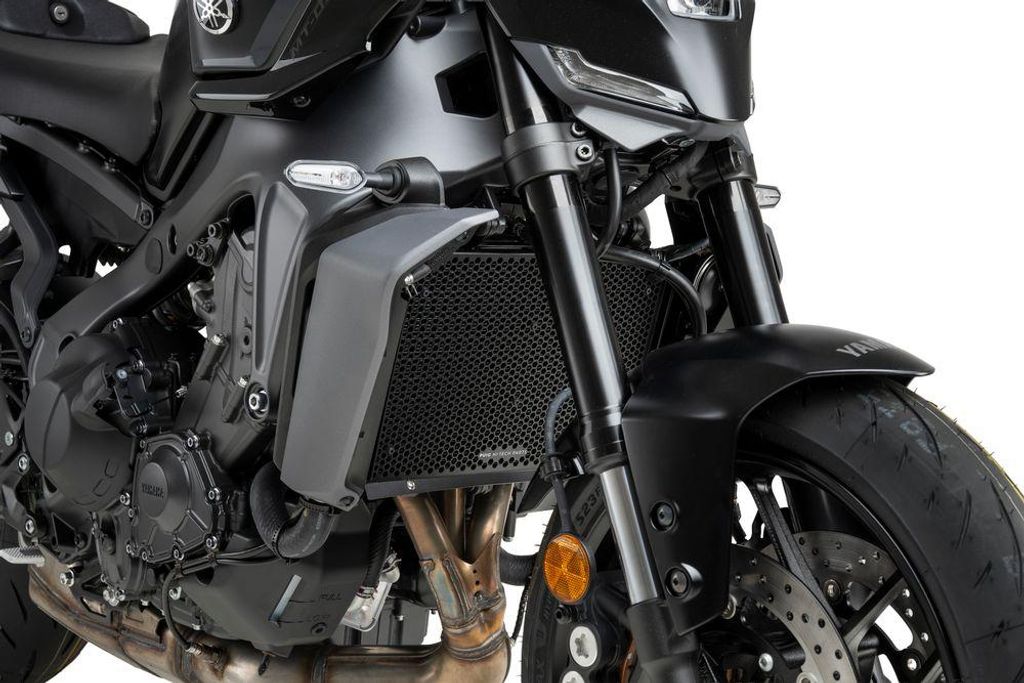 PUIG 22091N Kühlerprotektor passend fuer YAMAHA MT-09 SP Schwarz