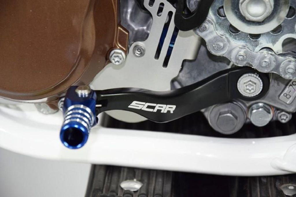 SCAR Schalthebel Schwarz/Endstück Blau