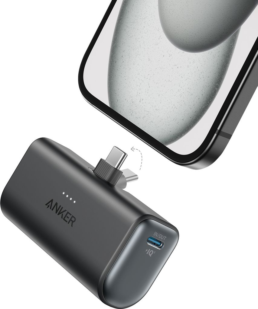 Anker Nano Powerbank (22,5W, integrierter USB-C Konnektor) Produktbild 