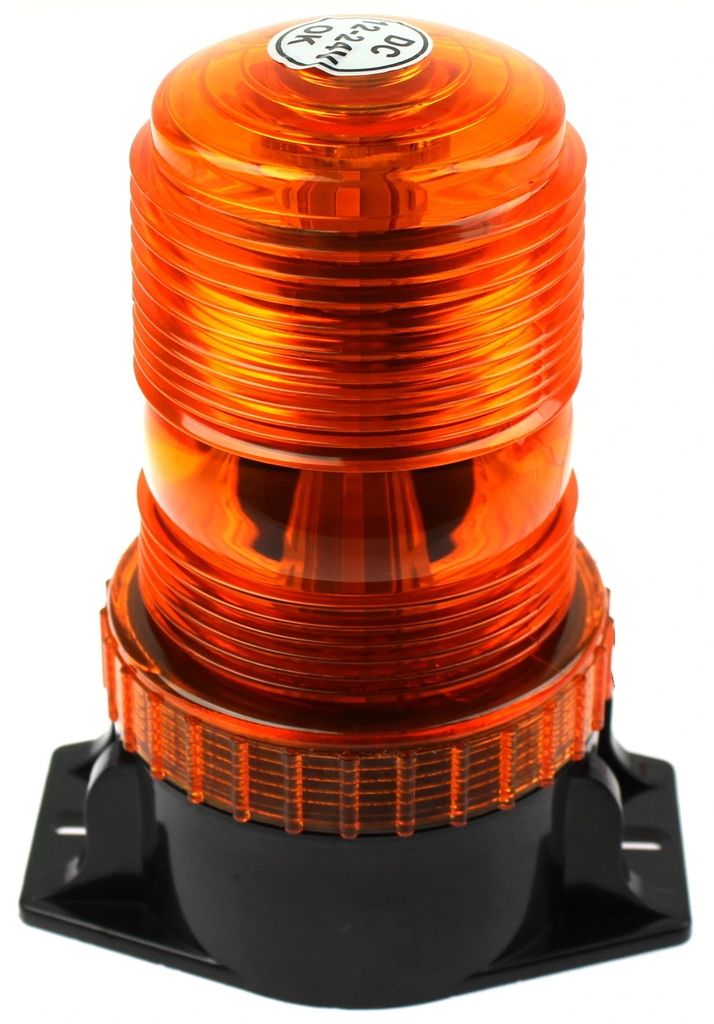 Výstražný LED maják, pevná montáž, oranžový, 12-24V Obrázek produktu 