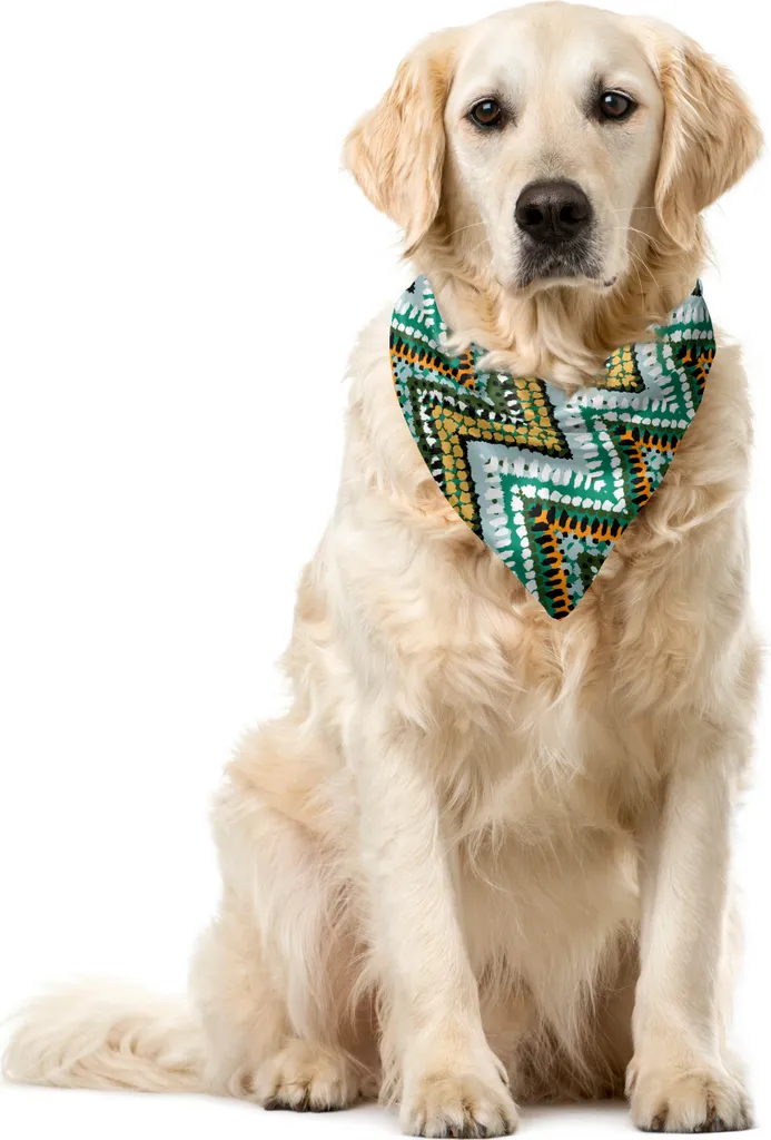 ABAKUHAUS Bandana Cane Lavabile 40x40 - Stile Boho Multicolore
