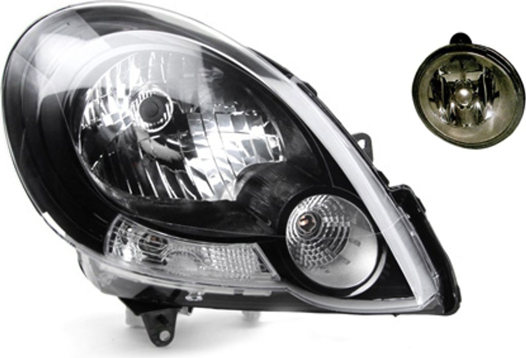 Johns, Scheinwerfer Halogen passend für Renault Kangoo FW0 KW0 08-13 H4 Re. + Nebelsch. 7701071595 260107043R 7701045717 2615000Q03 4408448 91160028