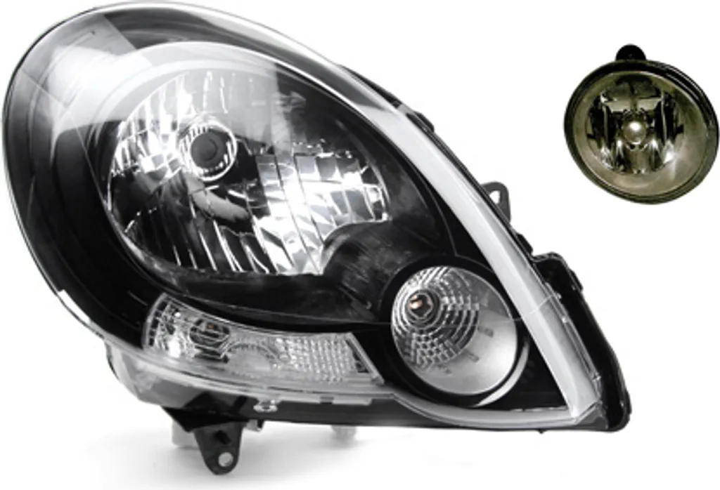 Johns, Fari alogeni adatti per Renault Kangoo FW0 KW0 08-13 H4 Re. + fendinebbia 7701071595 260107043R 7701045717 2615000Q03 4408448 91160028
