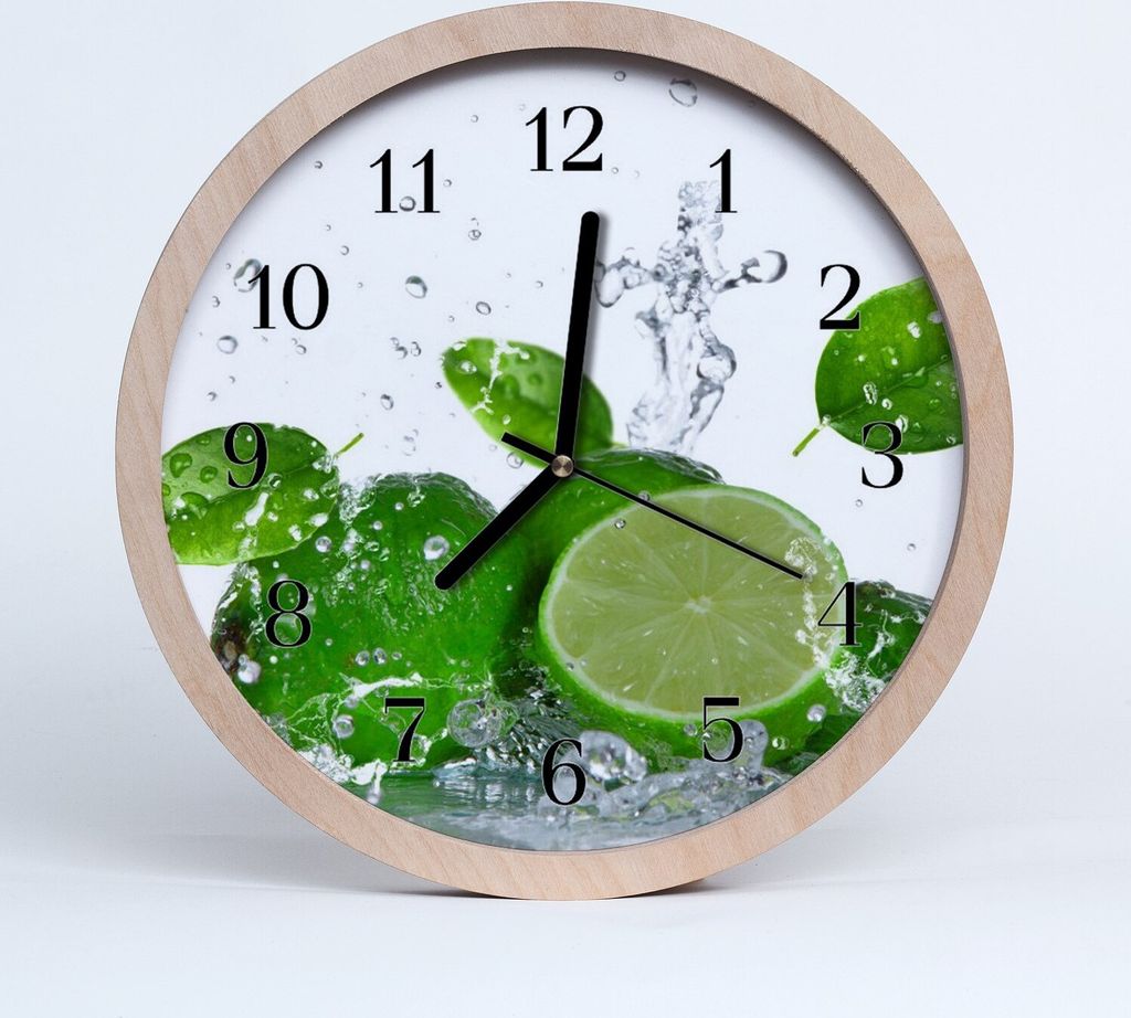 Holzuhr 30fi cm wanduhr - Limette