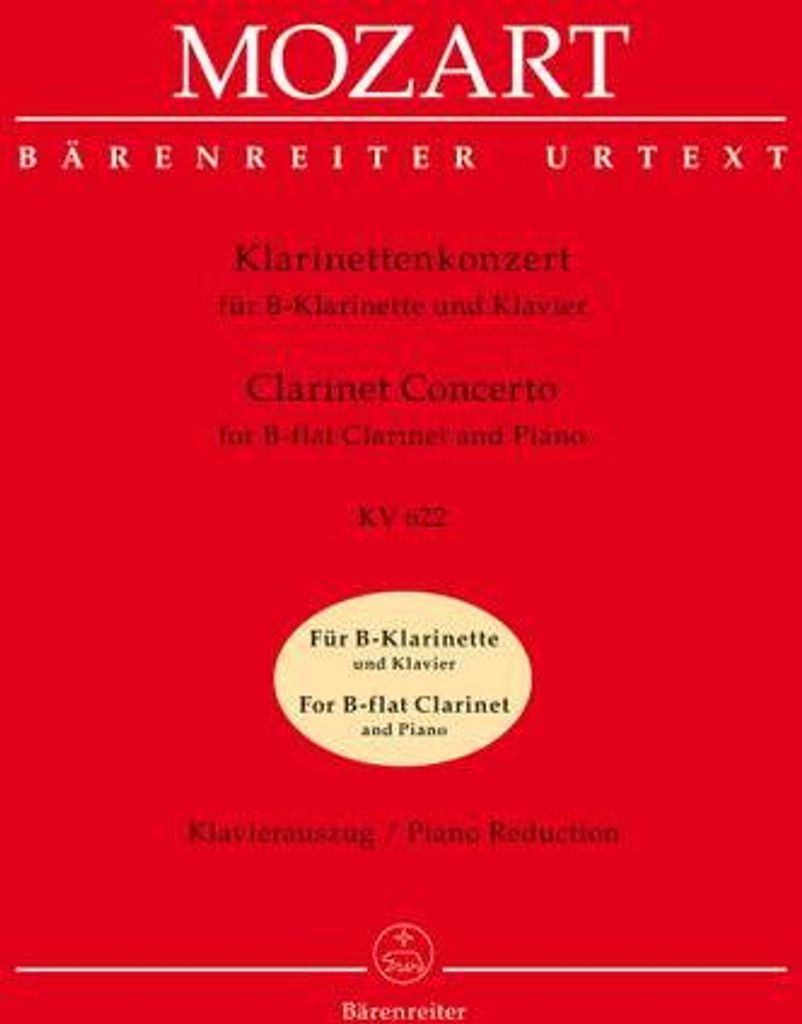 Konzert A-Dur KV622für Klarinette und Orchester