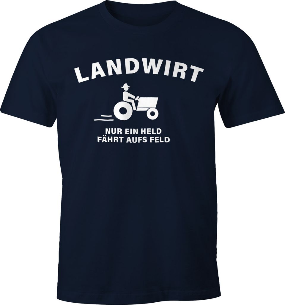 Landwirt nur ein held fährt aufs Feld T-Shirt Herren Produktbild 
