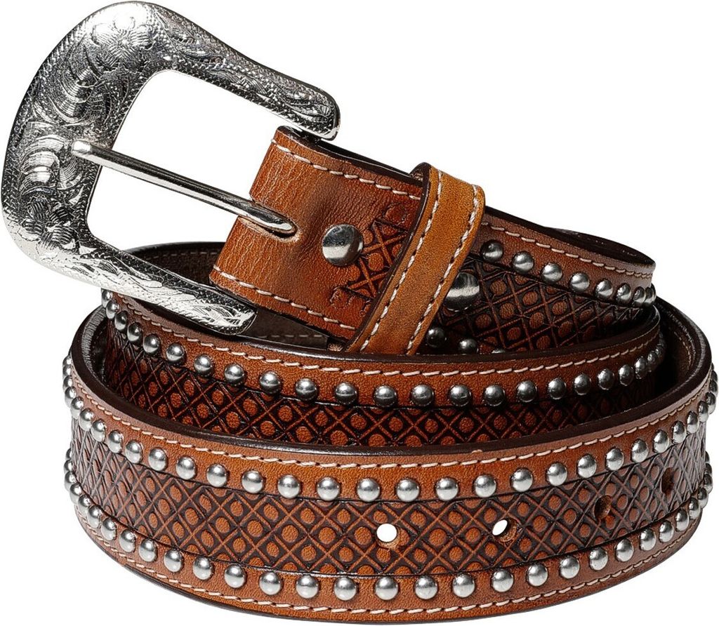 Stars & Stripes Damen Westerngürtel Leder »WG-311« Gr.34 / 86cm