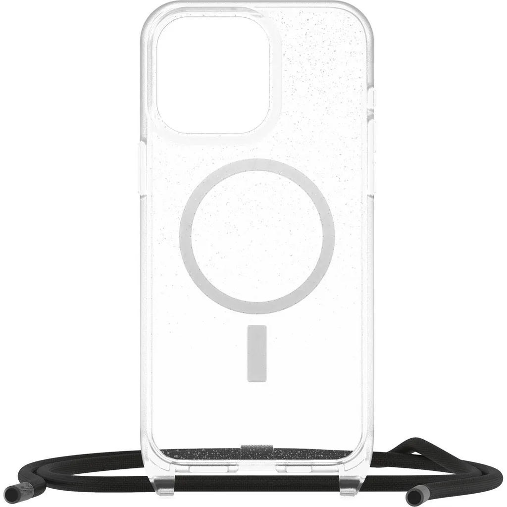 Coque MagSafe iPhone 15 Pro Max OtterBox React transparente avec collier