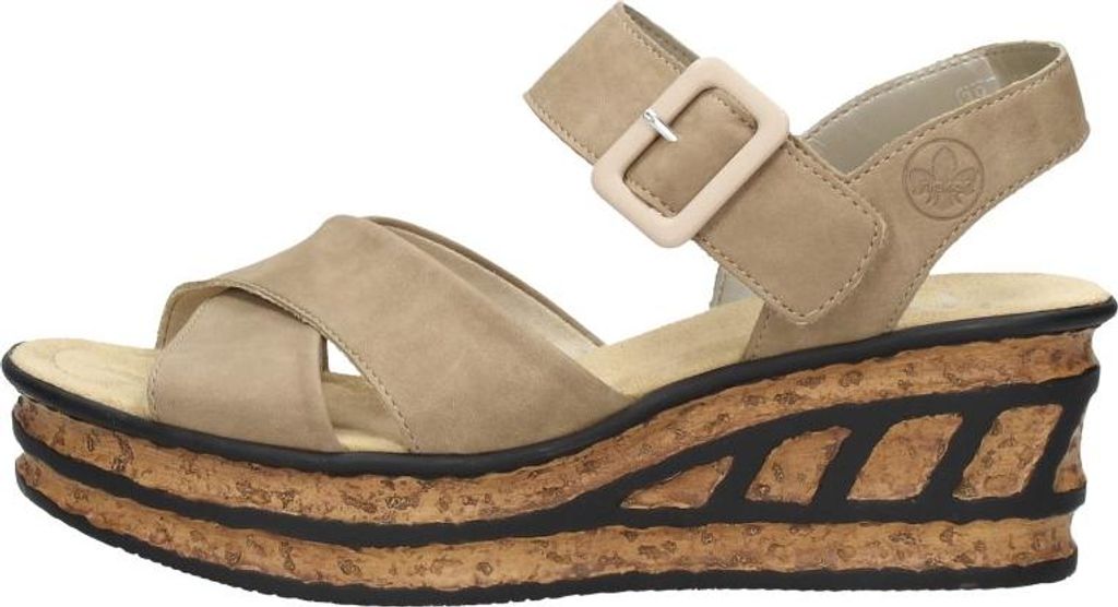 Rieker Sandalen Hak  Sandalen Hak - Beige - Maat 38 Produktbild 
