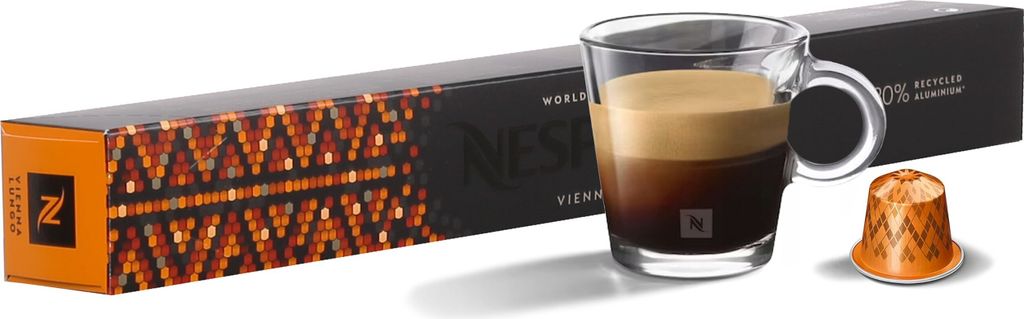 Vienna Lungo NESPRESSO aromatisierte Kaffeekapseln 30 Kapseln