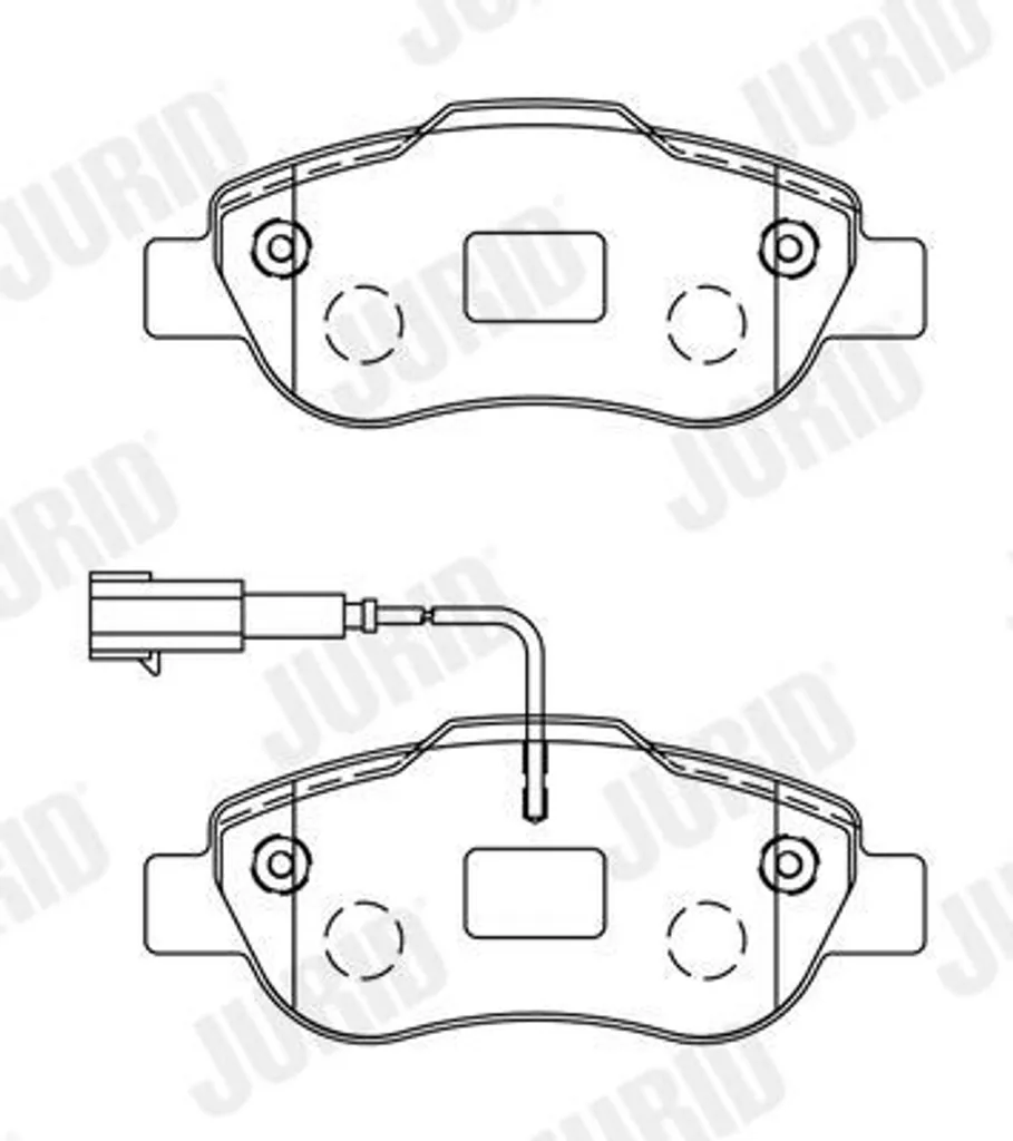 Plaquettes de frein avant JURID 573266J : sécurité Ford Ka (RU8) 1.2