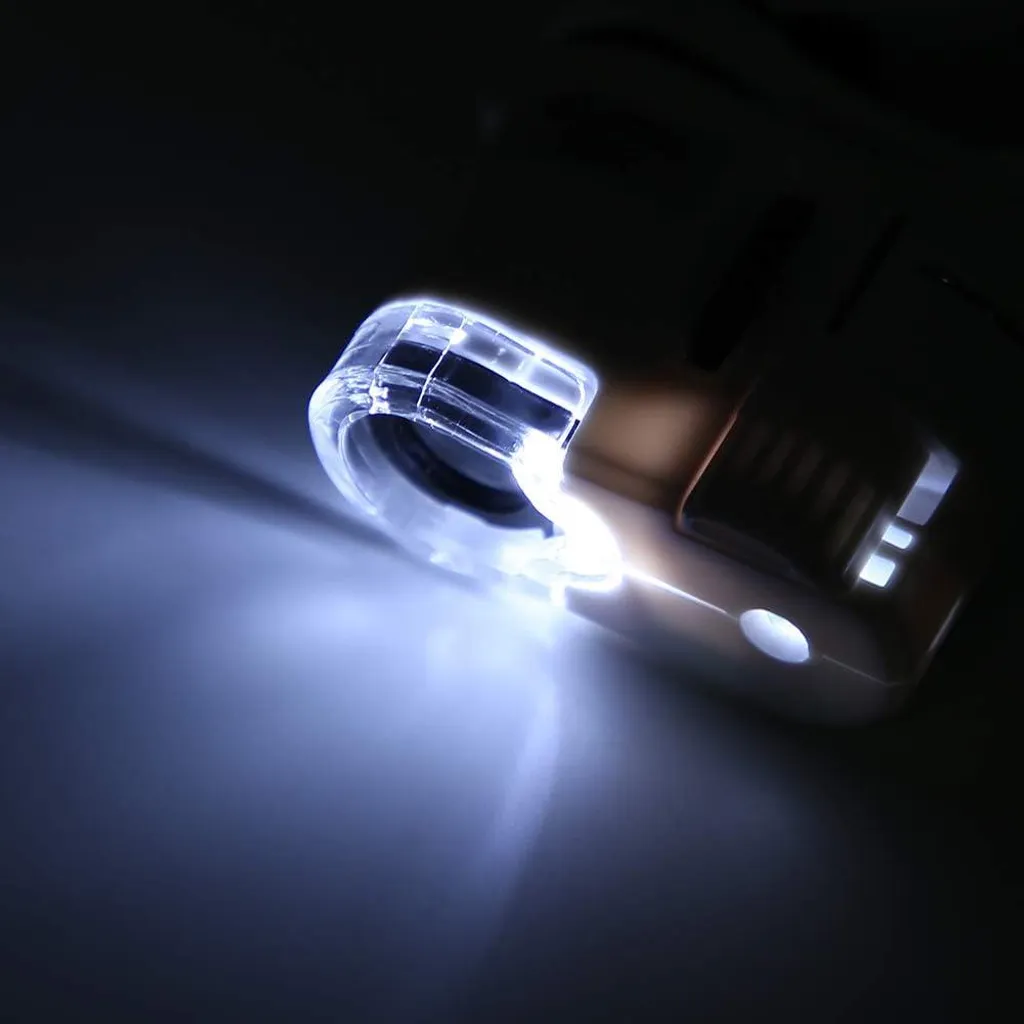 Mini Microscope Portable 60x à Clipser - Loupe LED UV pour Smartphone